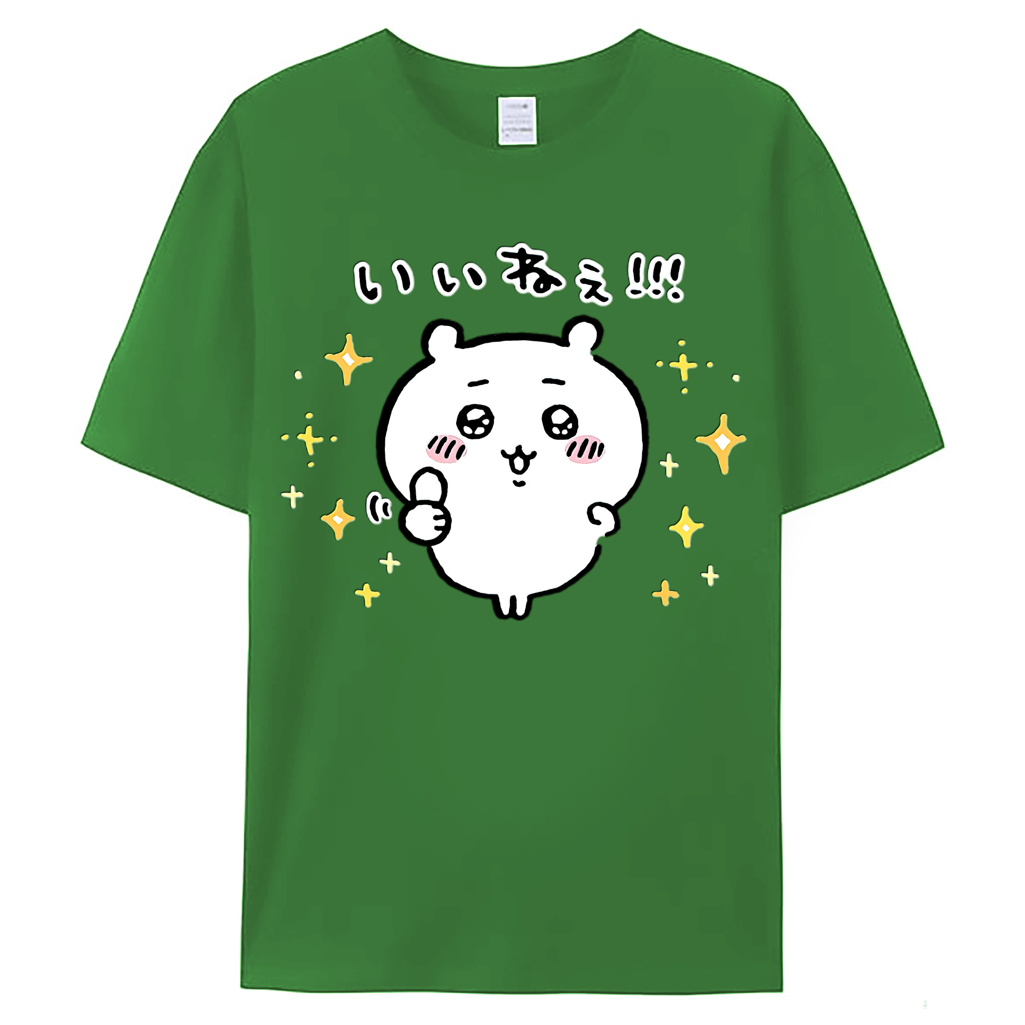 （画像用） ちいかわ ちいかわ Chii-kawa chiikawa レディースカジュアルプリントTシャツ（綿100％）